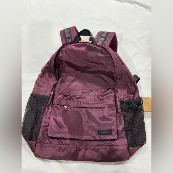 PINK Victoria's Secret Handbags - New NWT VS PINK Victoria Secret maroon classic backpack bag